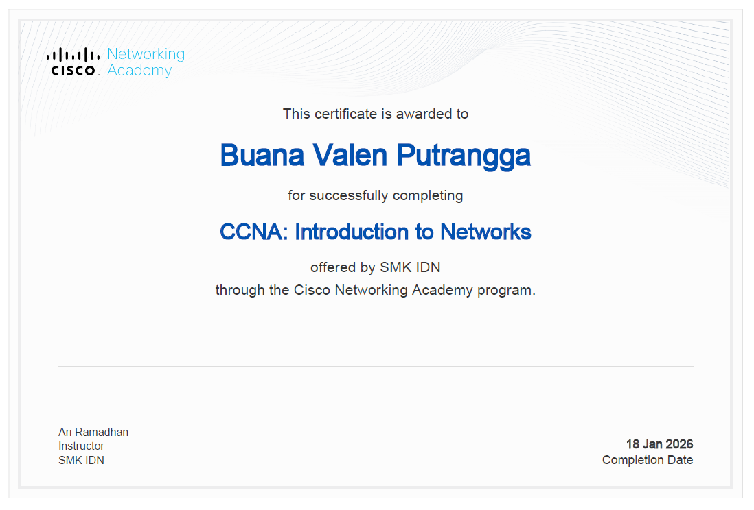 CCNA Certificate